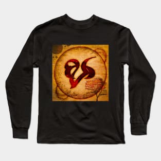 Wood Burn Remembrance/Mourning Rune Long Sleeve T-Shirt